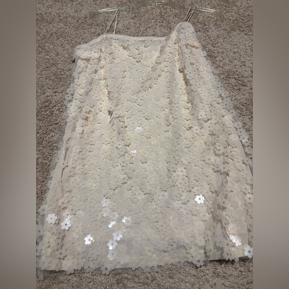Flower nude dress